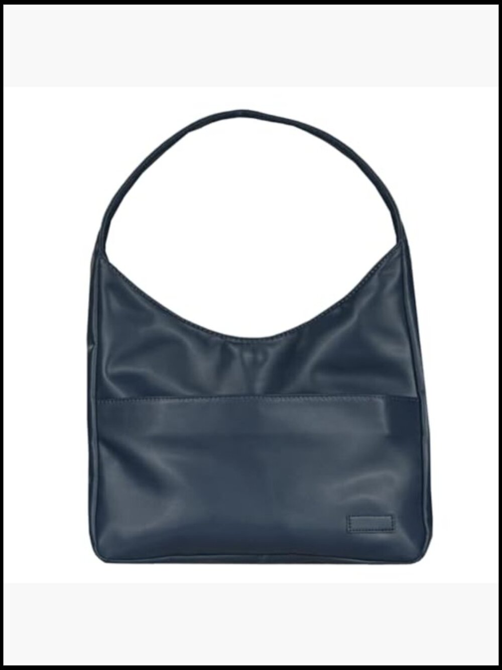 Vegan Leather Hobo Shoulder Bag Y2K Slouchy Tote Purse with Pockets - Picture 7 of 7